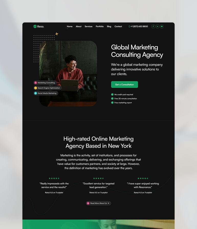 Corporate Dark Design Concept