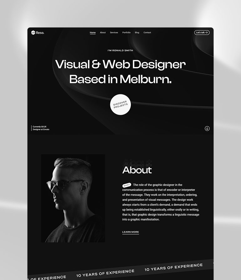 Bold Dark Design Concept